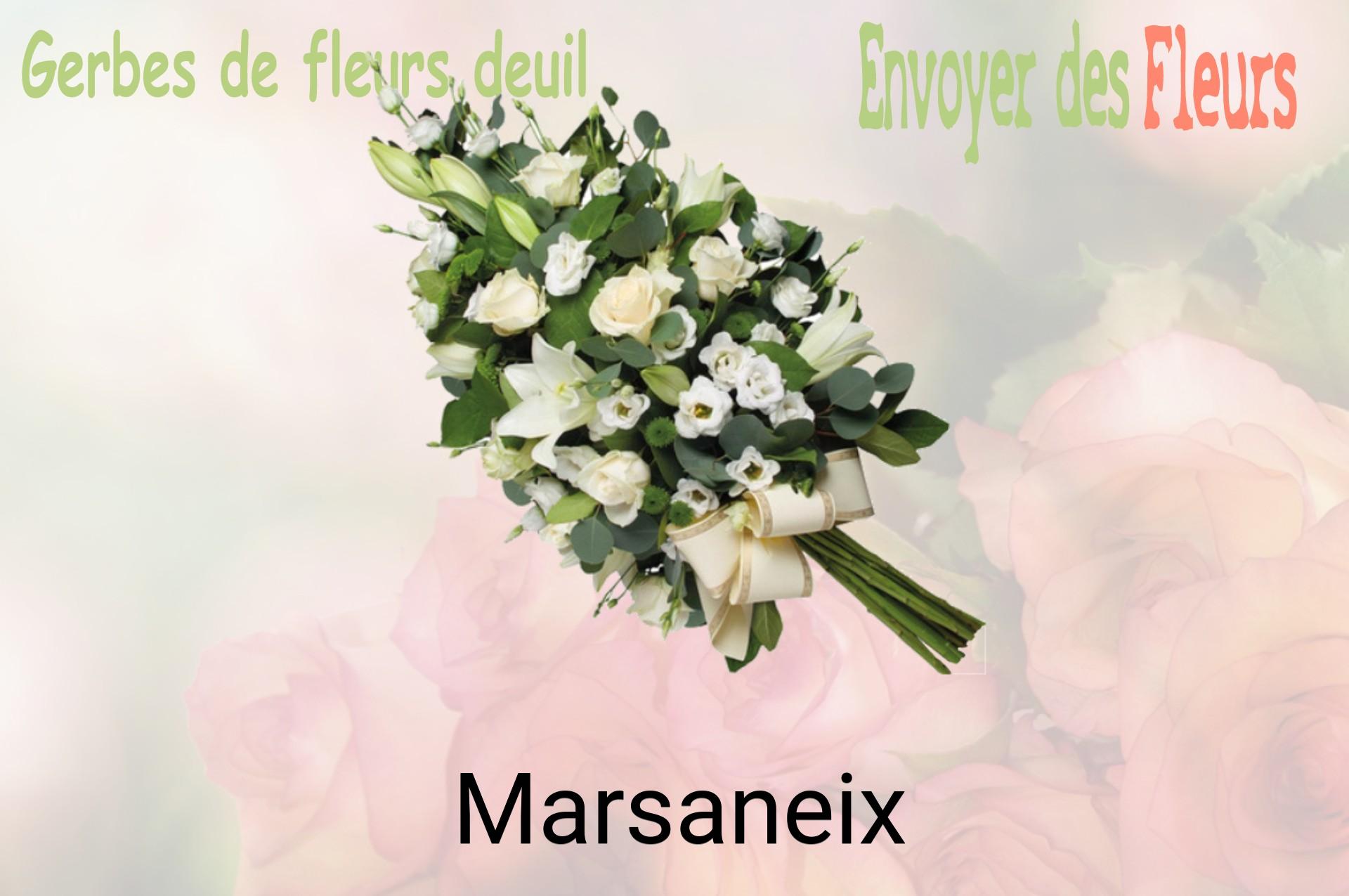 Gerbe de fleurs de deuil livrée à Marsaneix